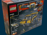 a box with a lego construction set inside of it