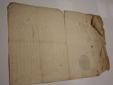 a piece of paper that has been torn off