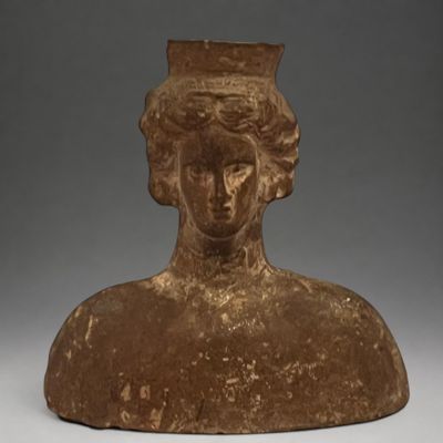 Lampe à huile anthropomorphe féminine, Grande Grèce, IVe-III…