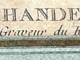 a sign on the side of a building that says la marchelande de l ' art