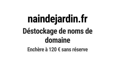 Nom de domaine naindejardin.fr.