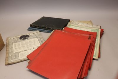 lot de partitions dont albums musica dans un carton