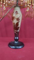 GALLE, pied de lampe en verre multicouches, base restaurée, … (photo 2)