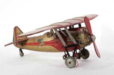 JEP France Bel avion Dewoitine D.27 rouge et argent, F-255, …