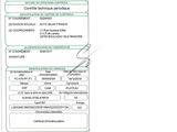 a close up of a document with a barcode on it