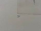 un dessin représentant un oiseau accroché au mur