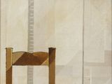 an image of a painting of a chair in front of a window