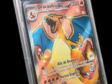 a close up of a pokemon card in a clear plastic holder