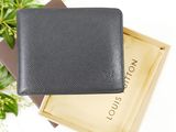 louis vu vu wallet in black