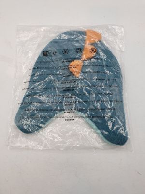 a plastic bag with a picture of a blue elephant on it