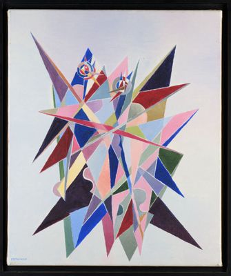 Michel MORENO (1945-) "Composition synthochromisme" HST, SBG…