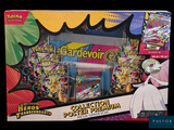 a picture of a box of pokemon cards and other items