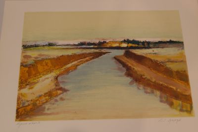 Louis LAMARQUE (1912- 1991) "Le canal conduisant à la mer" L…