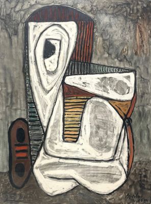 une image d'un tableau représentant une femme assise sur une chaise