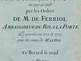 an old book with a black and white image of the title of a poem