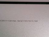 a close up of the back of a laptop computer