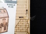a picture of a wooden model of a house