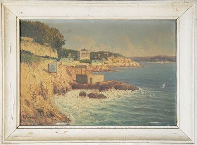 a picture of a painting on the wall of a house