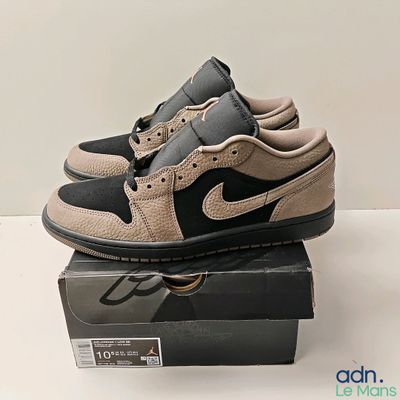 nike air jordan 1 low black and beige size 11 5
