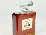 chanel no 5 perfume bottle on a white background