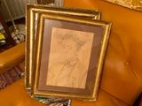 a picture of a picture of a man sitting on a chair