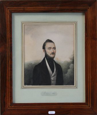 portrait of a man in a black coat and white shirt