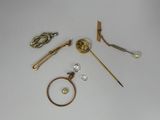 a lot of items that are laying out on the table