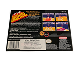 a back cover of a box with a picture of a basketball player