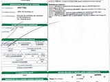 a close up of a document with a barcode on it