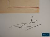 a picture of a drawing of a man on a piece of paper