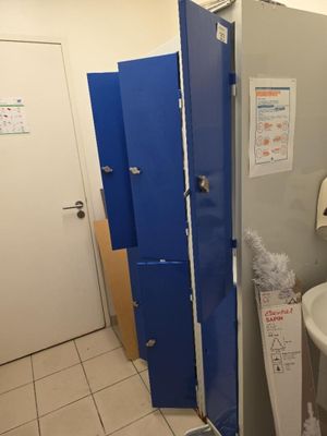 une salle de bain avec toilettes et lavabo