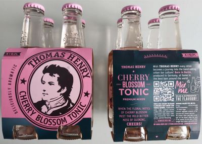 lot de 96 bouteilles de tonic cerise marque thomas henry dat…