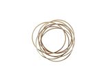 a close up of a coil of wire on a white background
