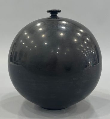 Travail moderne Vase boule à court col en céramique émaillée…