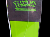 a plastic bag with a green and black logo on it