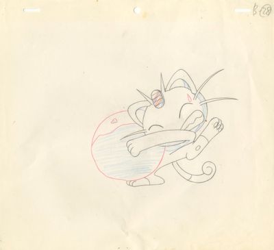 une image représentant un dessin d'un chat tenant une raquette de tennis