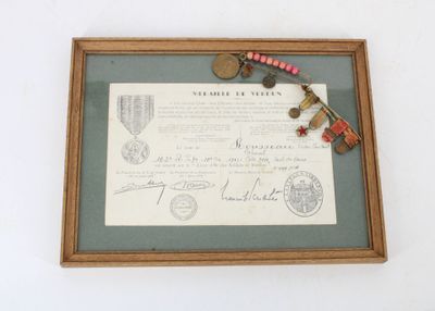 an old document with a bunch of different items on it