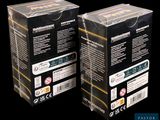 two boxes of the same product are shown on a black background