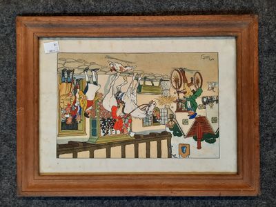 an image of a picture of a painting on a wall
