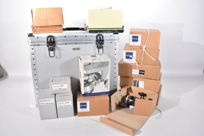 many boxes that are stacked on top of each other