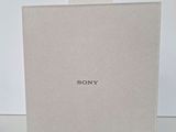 a white box with the sony logo on it sitting on a table