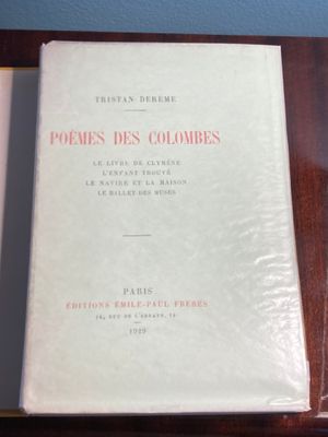 DEREME (Tristan): Poèmes des Colombes.