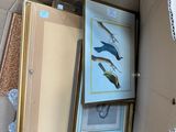 a cardboard box with a picture of birds in it