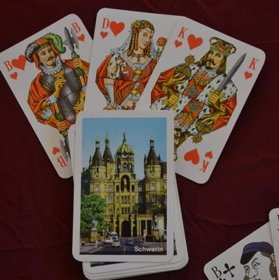RDA-DDR - lot de quatre jeux de 32 cartes dont: Altenburger …