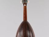 a close up of a mandolin hanging from a string