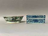 paire de bols en porcelaine chinoise bleue et blanche
