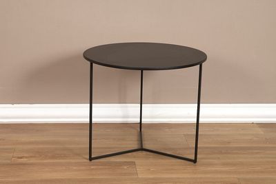 WR Inspired Table basse En métal laqué noir H.