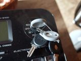 a calculator with a bunch of keys on top of it