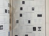 an open book with a picture of stamps on it