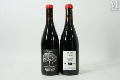 deux bouteilles de vin posées l'une à côté de l'autre sur une surface blanche